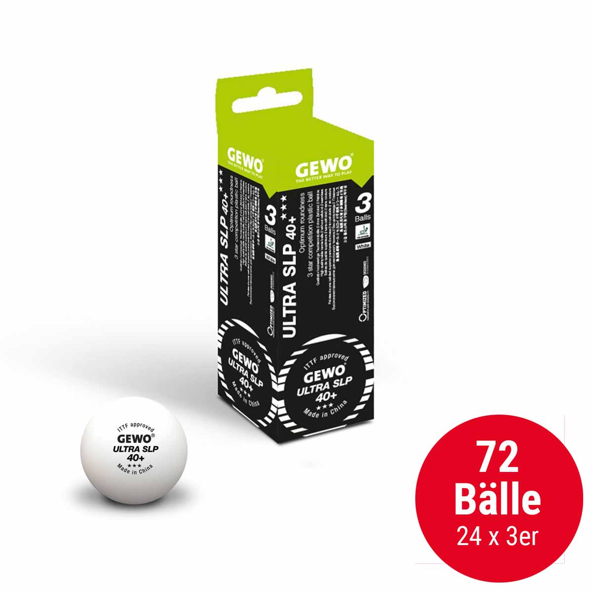 GEWO Ball Ultra SLP 40+ * 24 x 3er