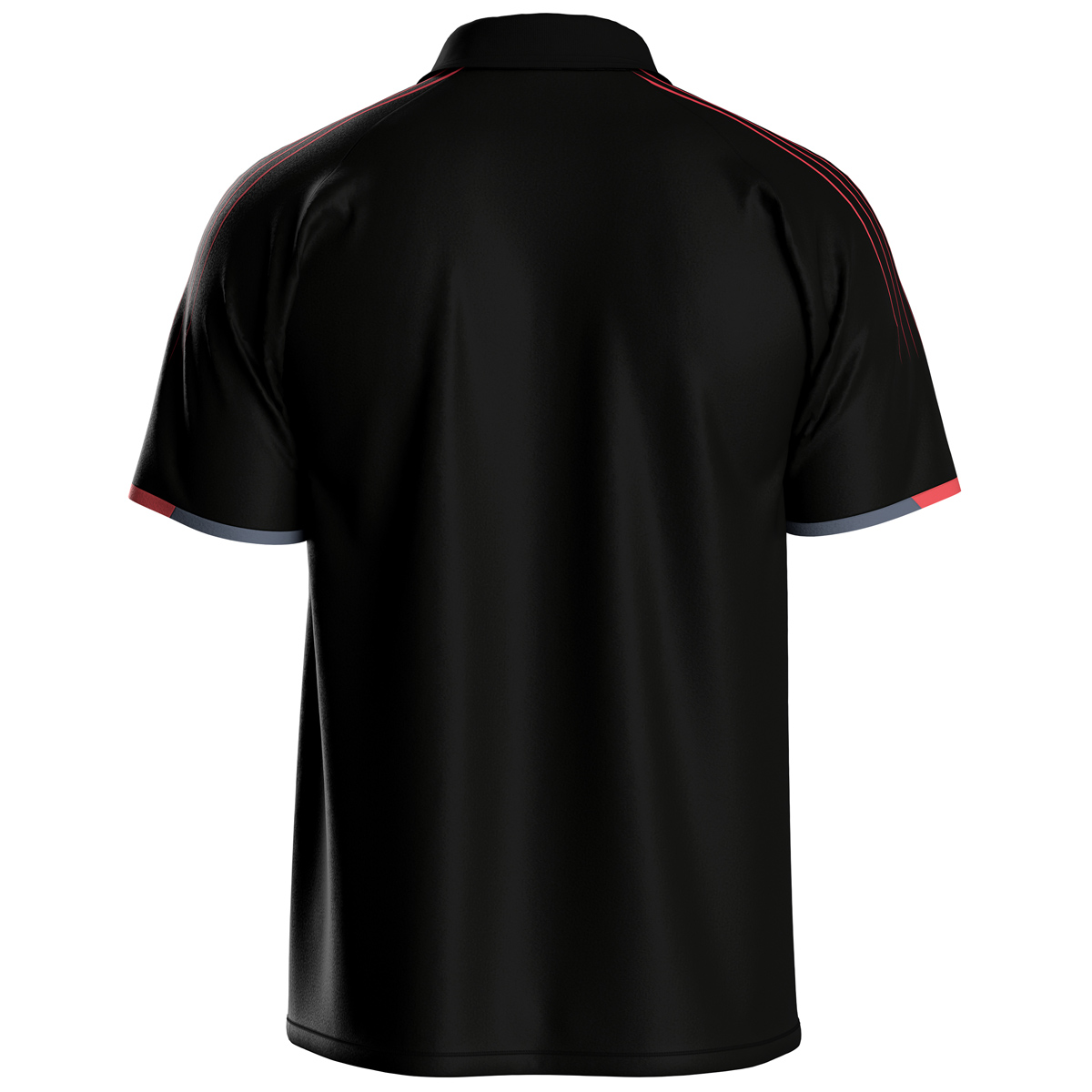 Andro Shirt Avos Cotton schwarz/neonrot XXXXL