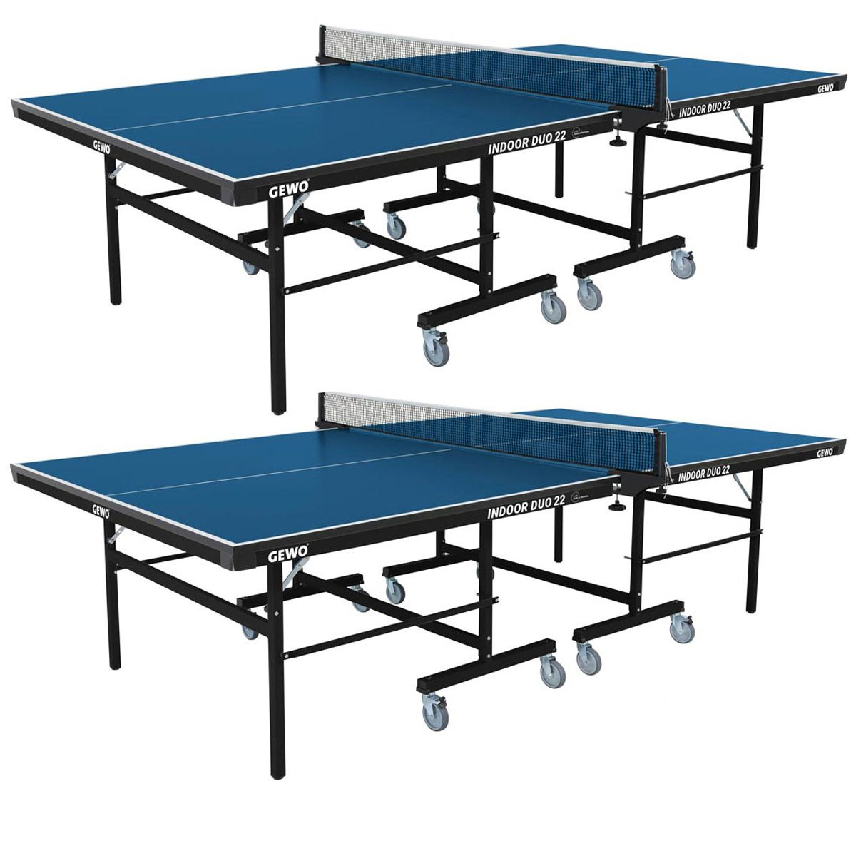 GEWO Tisch Indoor Duo 22 Set (2 Stück) blau