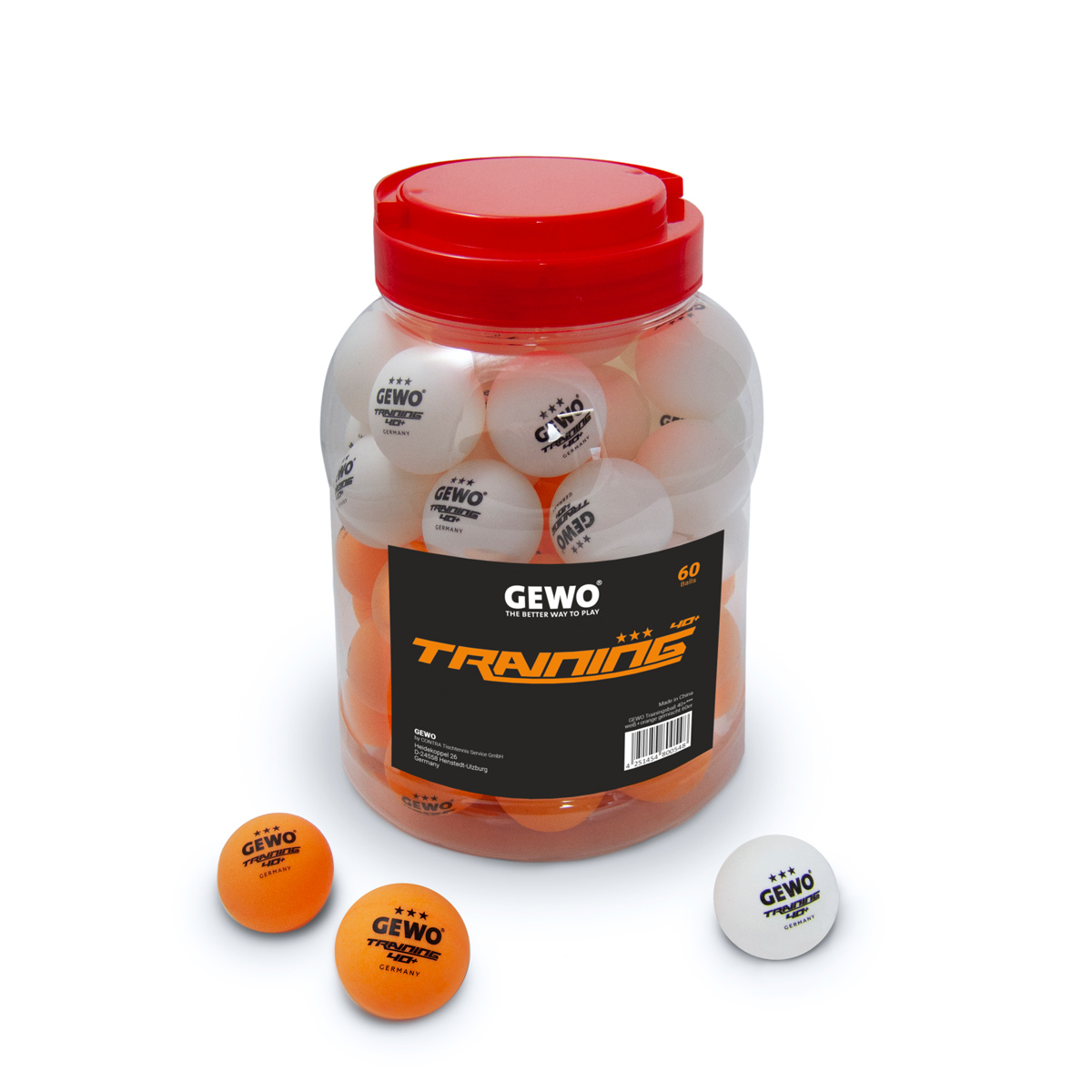 GEWO Trainingsball 40+ weiß/gelb gemischt 60er