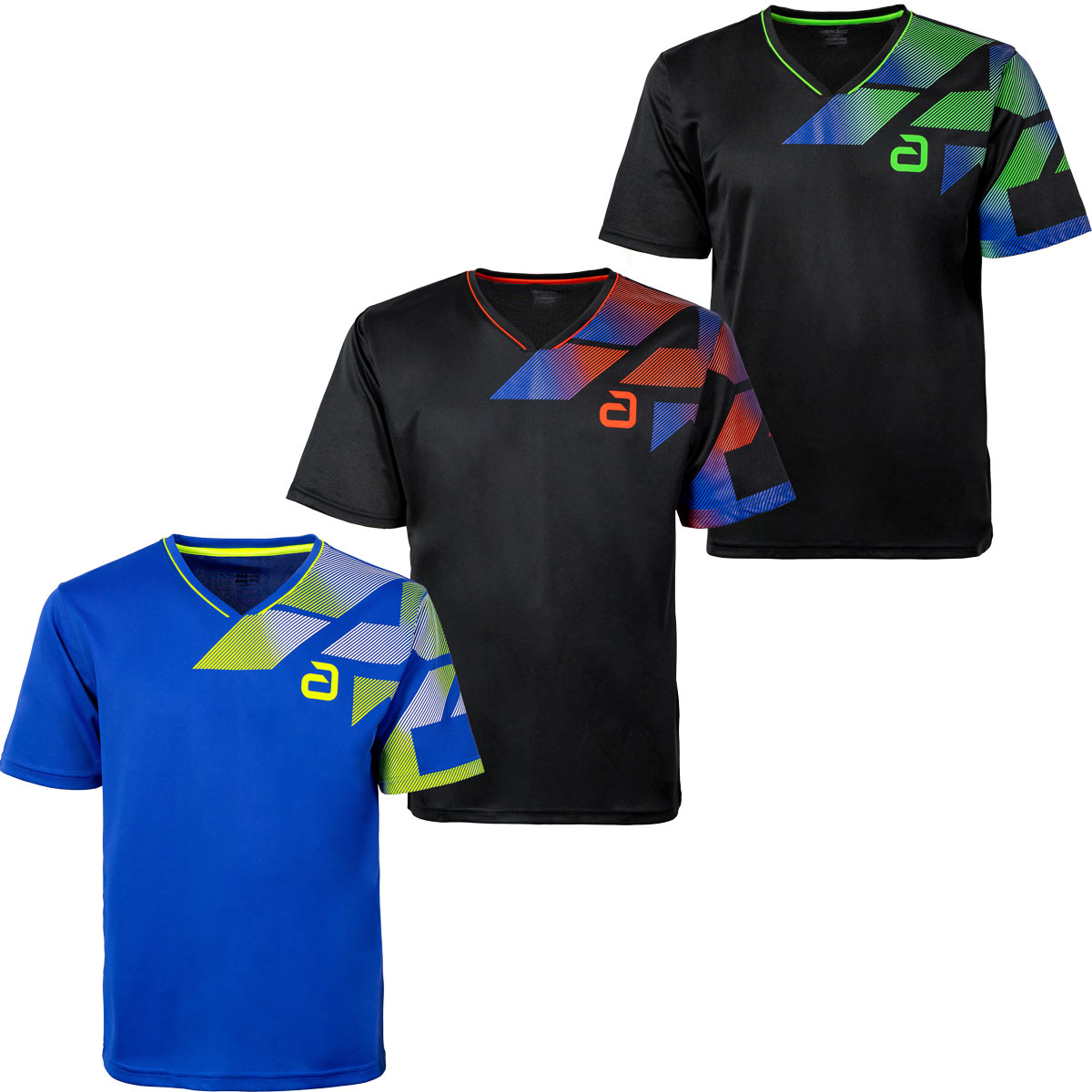 Andro Shirt Benzon blau/gelb XXS