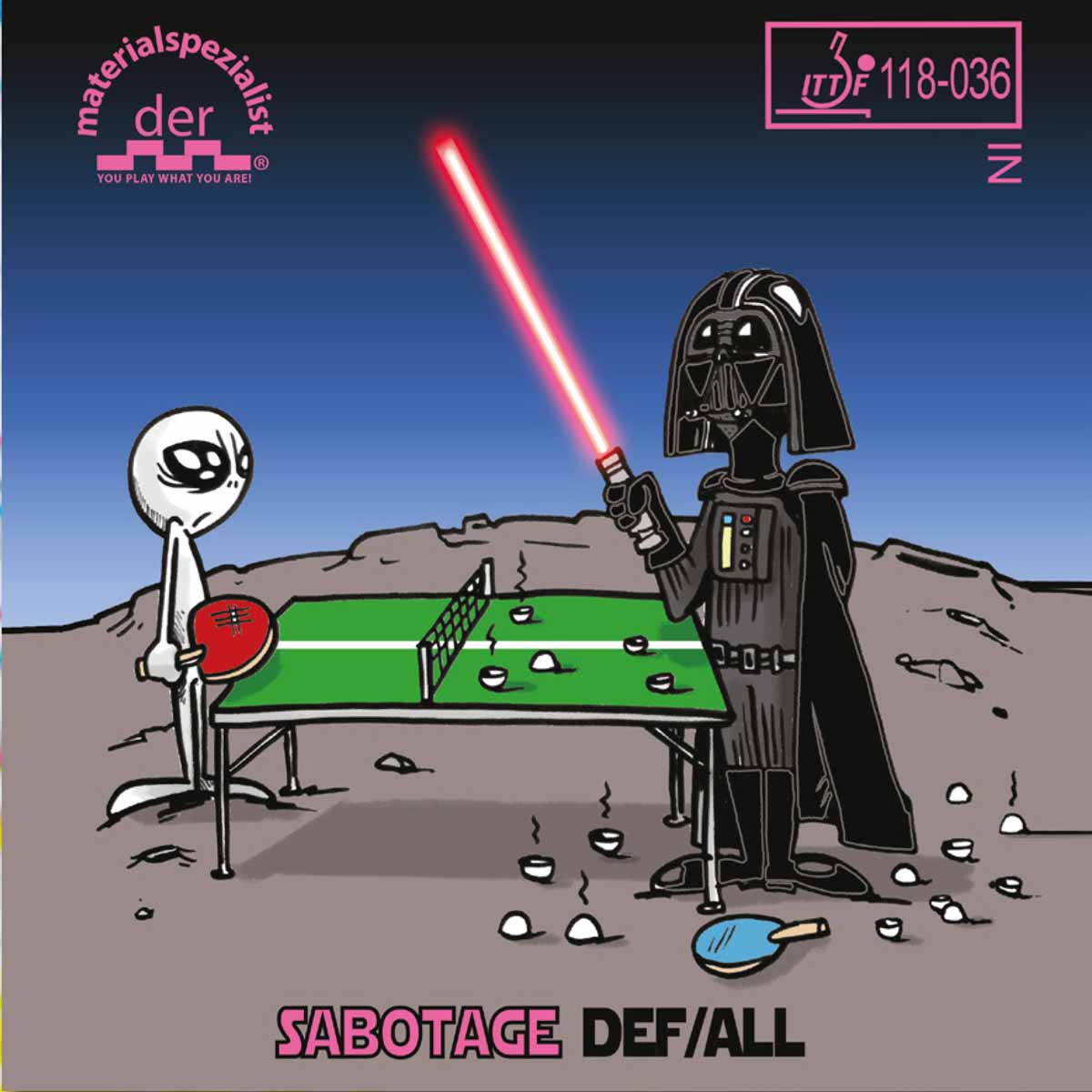 Der Materialspezialist Belag Sabotage DEF incl. DK4 Folie