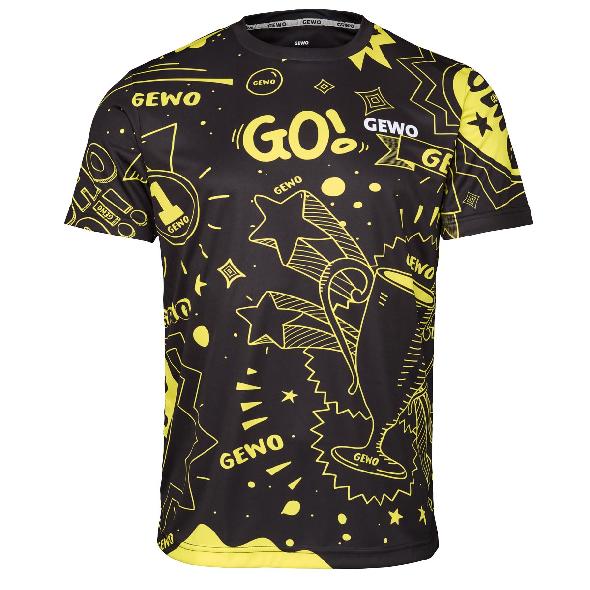 GEWO Shirt Graffiti schwarz XXXXS