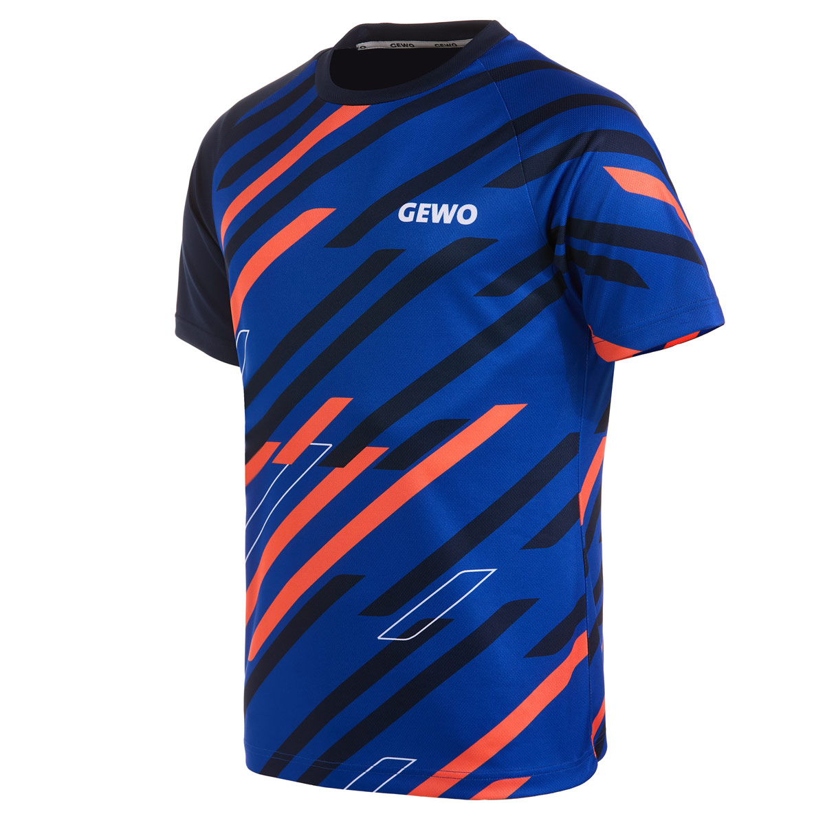 GEWO Ponza Rundhals-Shirt navy/orange XXXL