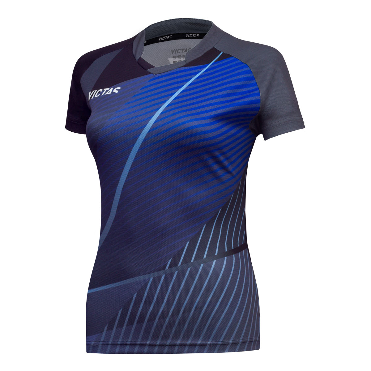 Victas V-LADYSHIRT 237 L schwarz/blau