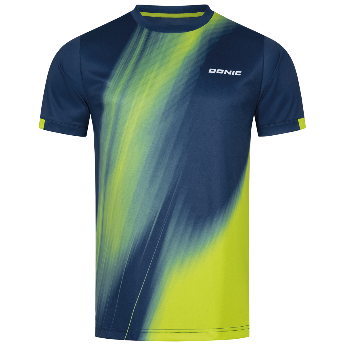 Donic T-Shirt CREAM marine/lime XS