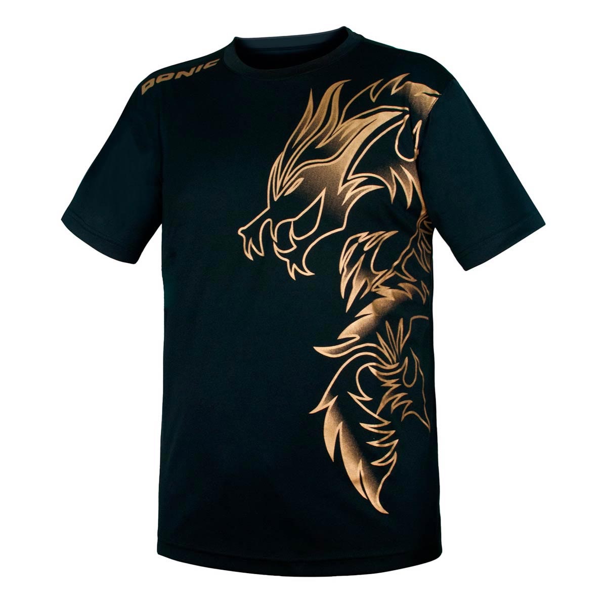 Donic T-Shirt Dragon schwarz/gold XXS