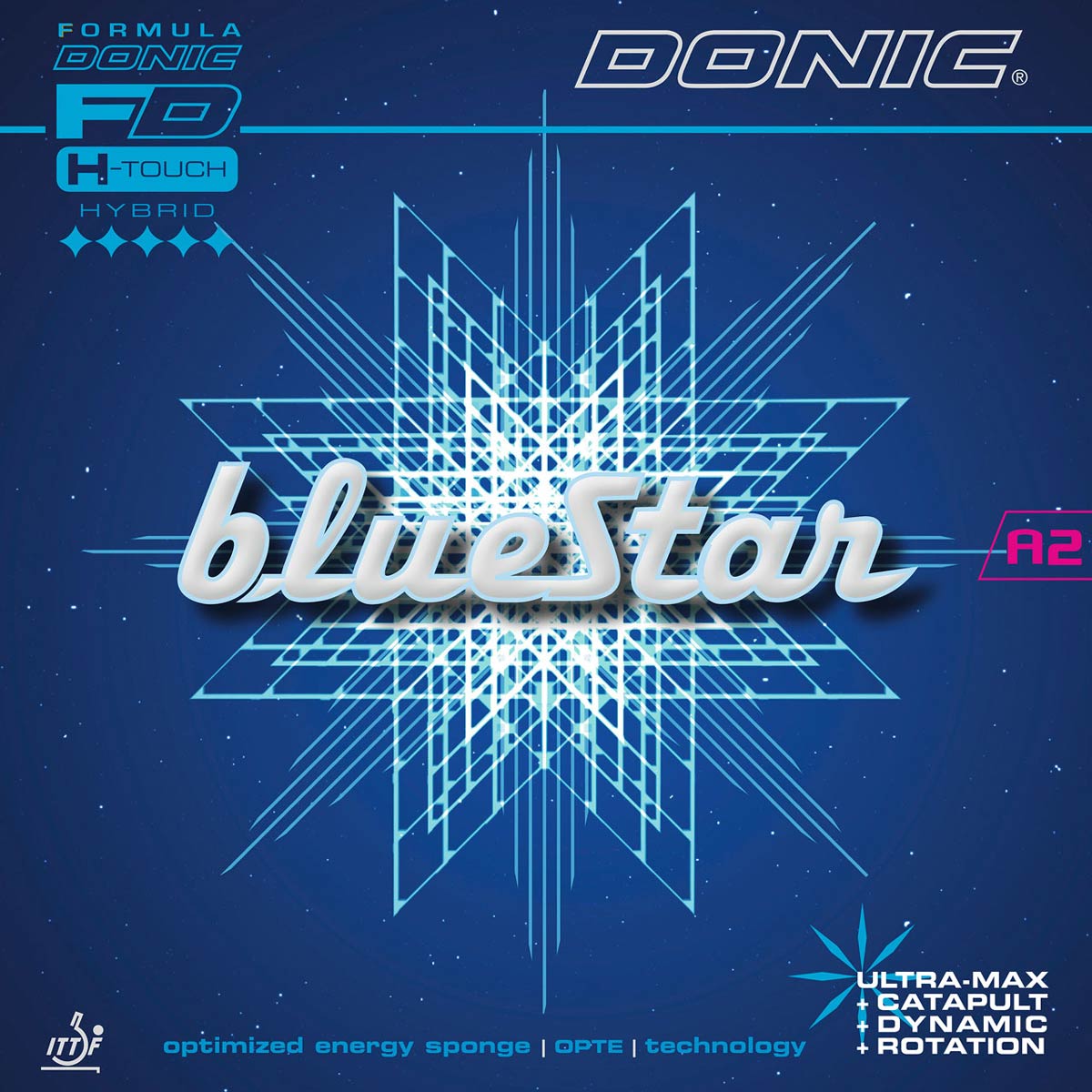 Donic Belag BLUESTAR A2 2,0 mm schwarz