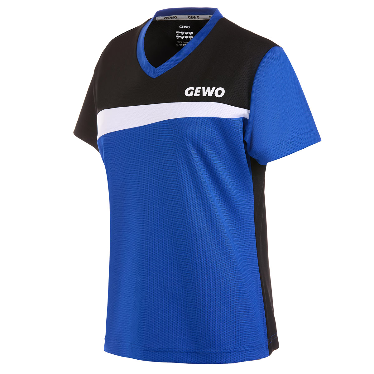 GEWO Lady Shirt FONDI II royal/schwarz XS