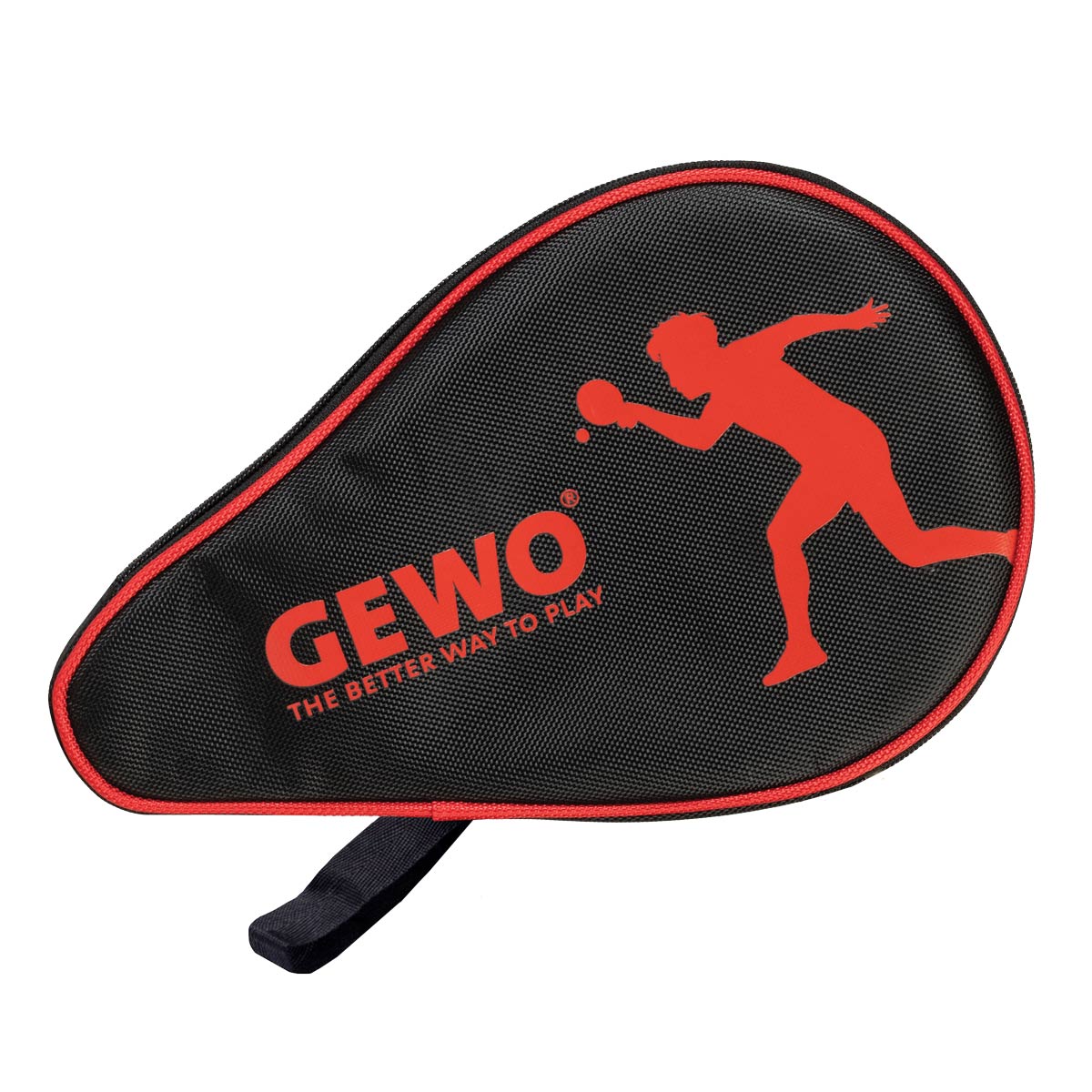 GEWO Rundhülle Nova mit Ballfach schwarz/rot