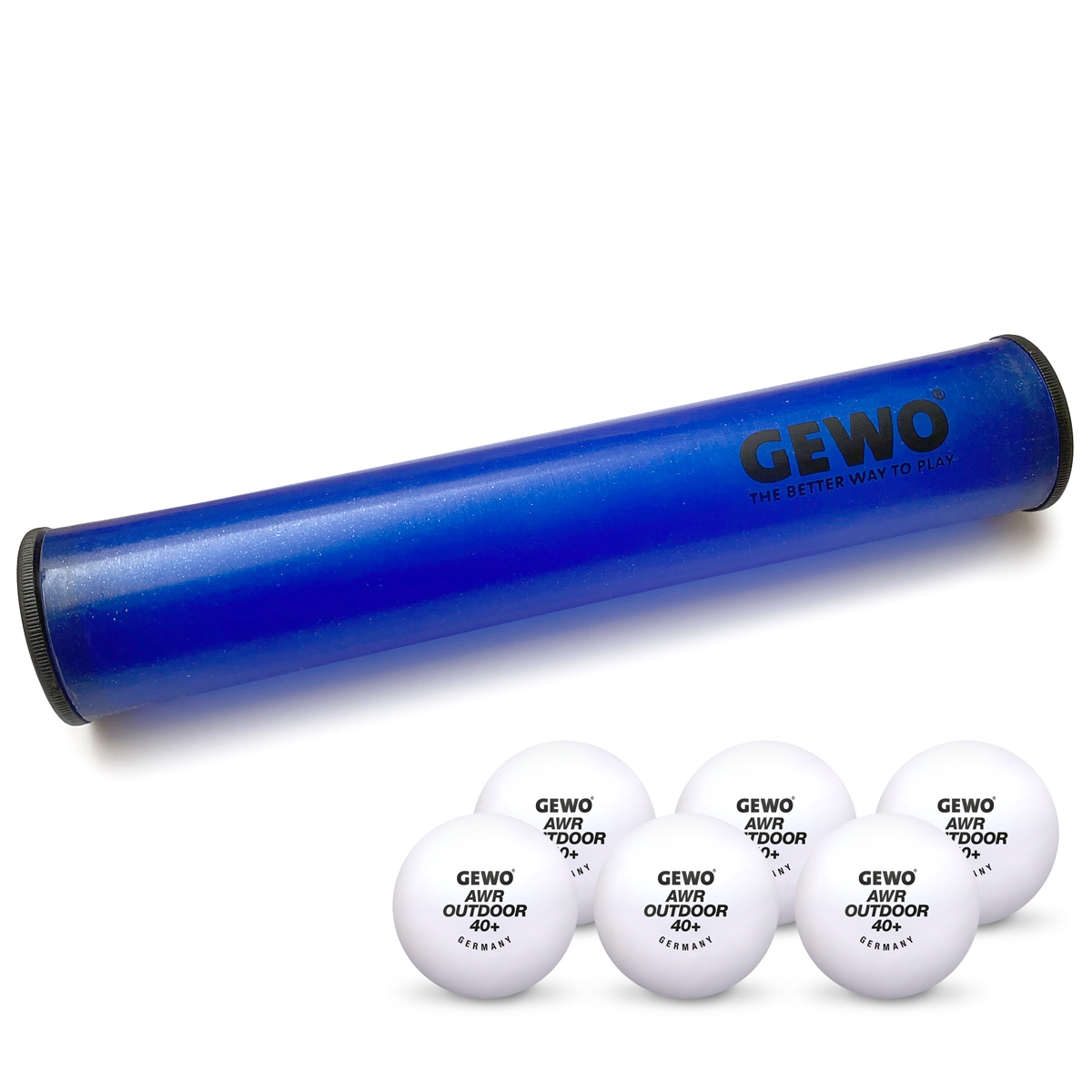 GEWO Ballbox mit 6x GEWO AWR Outdoor weiß