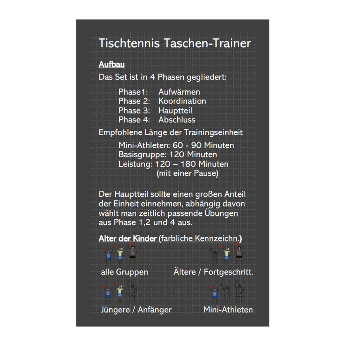 Nordlicht-Tischtennis Taschen-Trainer: Jugend - Basistraining – Bild 2