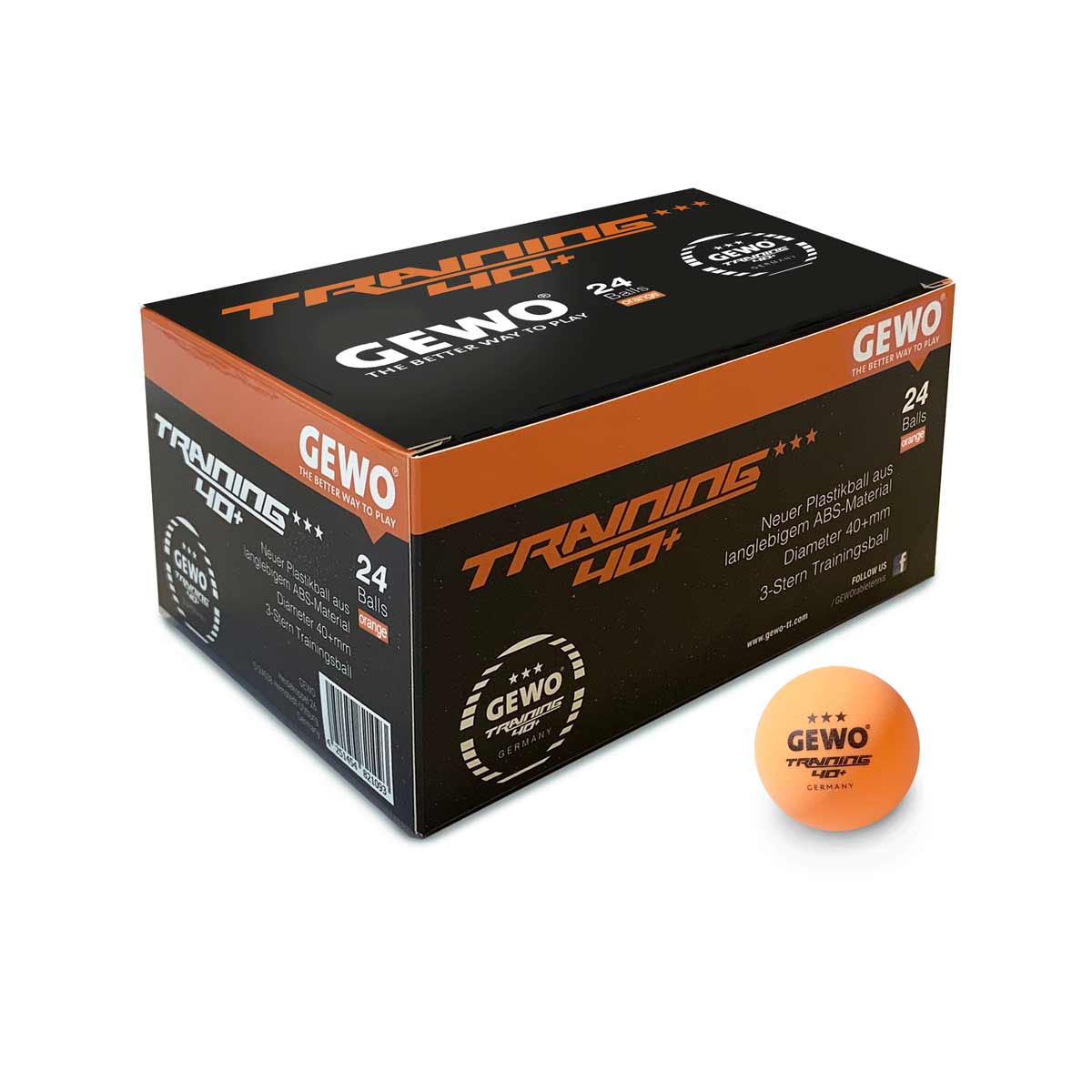 GEWO Trainingsball *40+ 24er orange