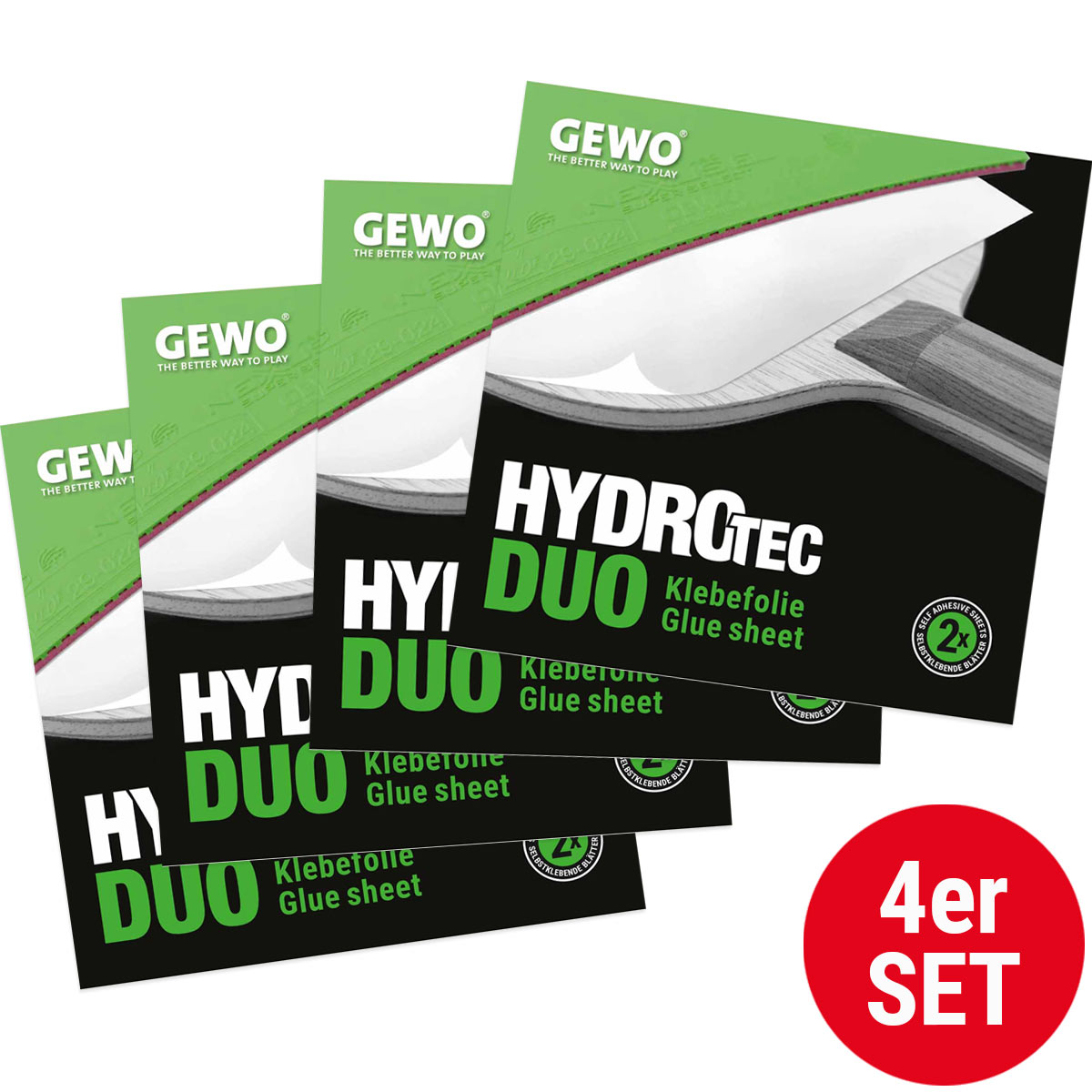 GEWO Klebefolie HydroTec Duo - 4er Set