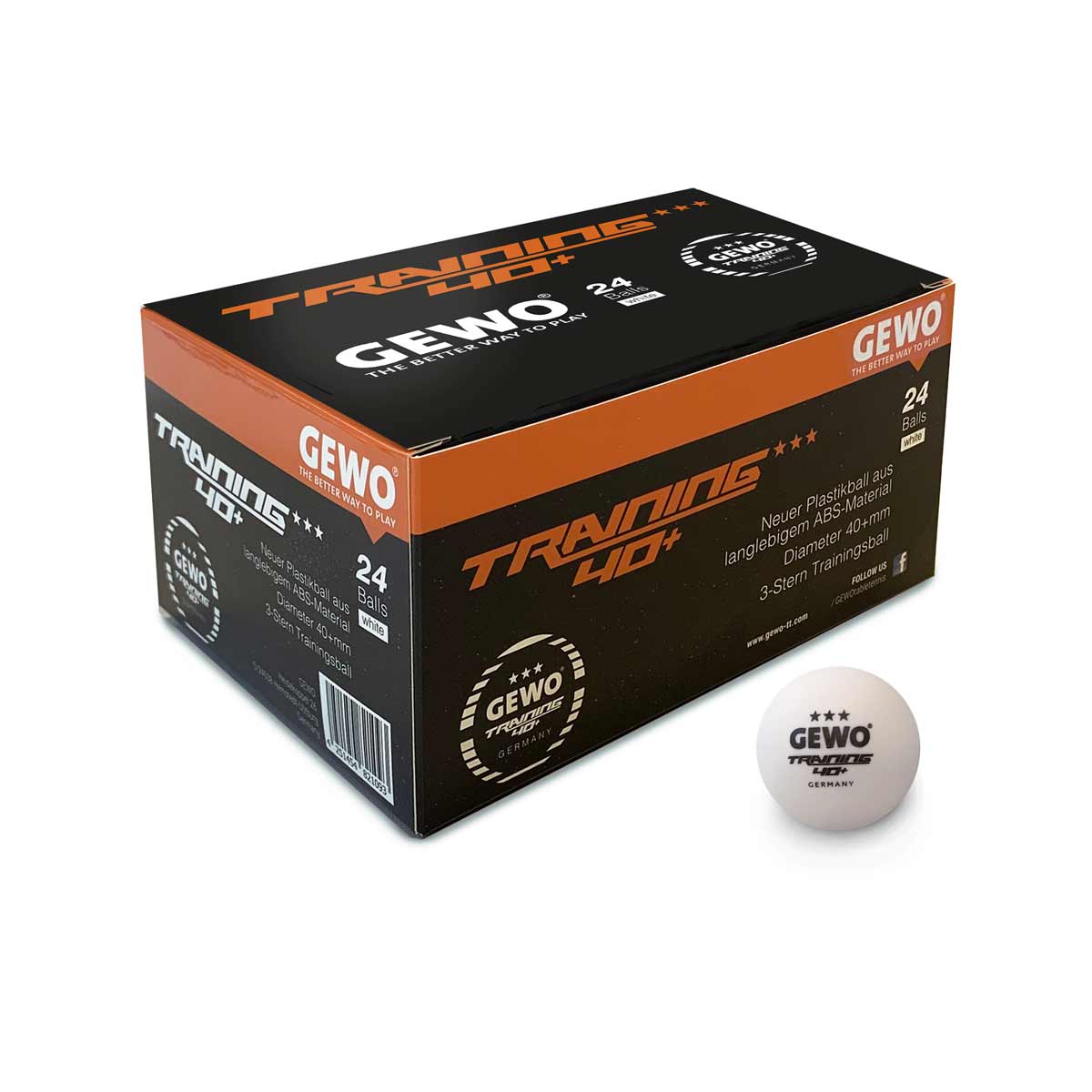 GEWO Trainingsball *40+ 24er weiß