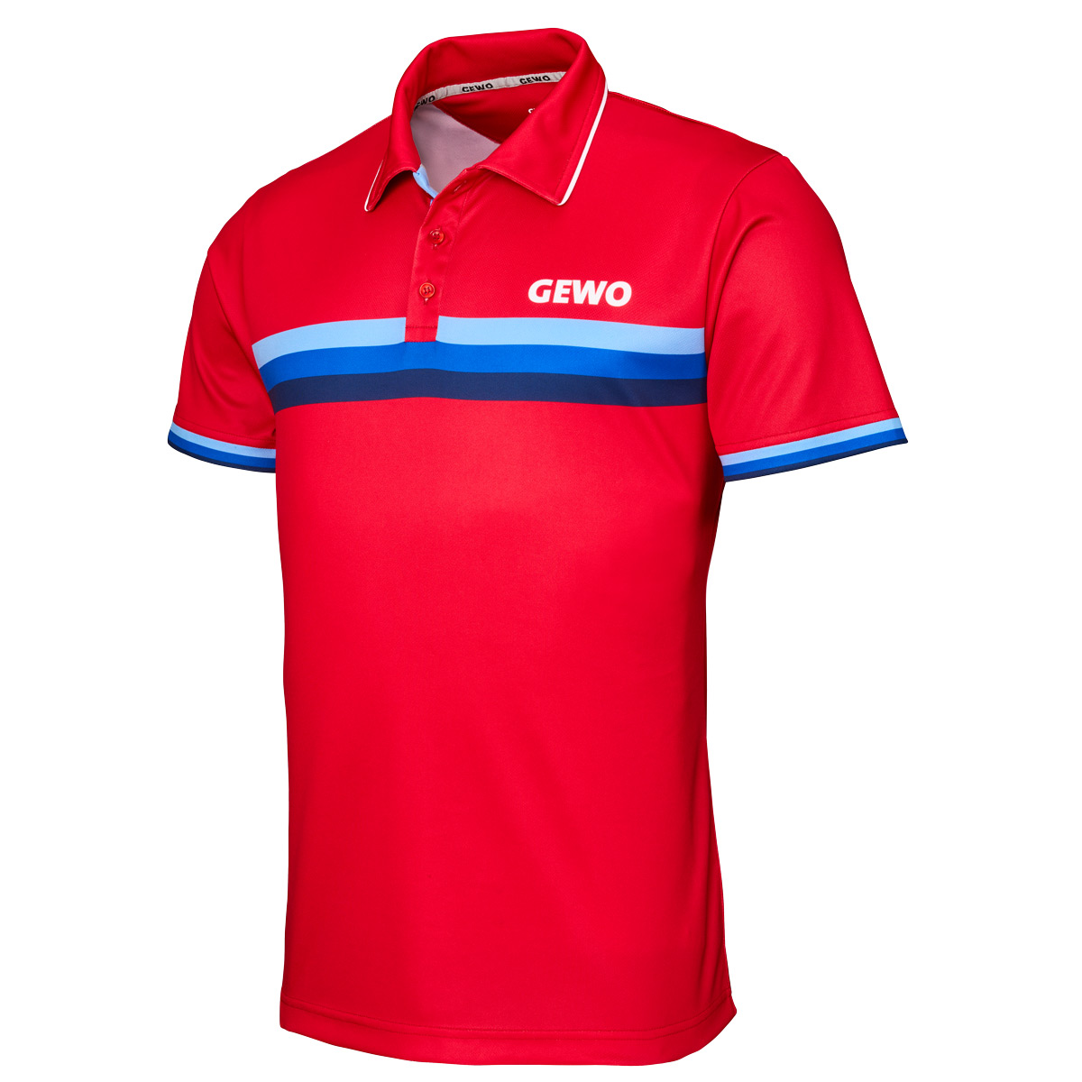GEWO Poloshirt Santiago rot/blau XXXXL