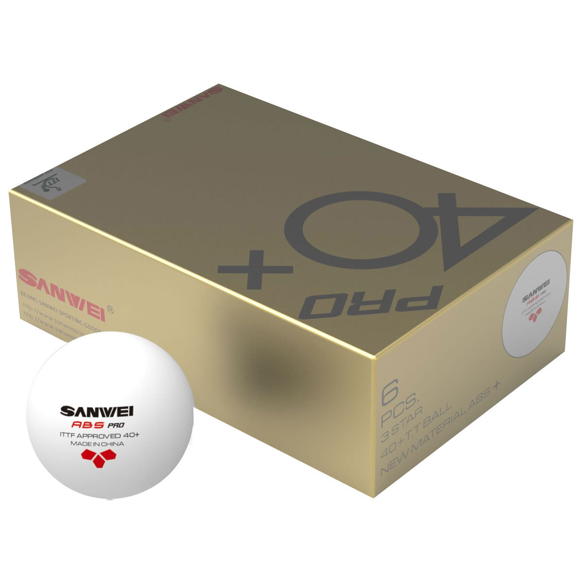 Sanwei Ball ABS 40+ Pro 6er
