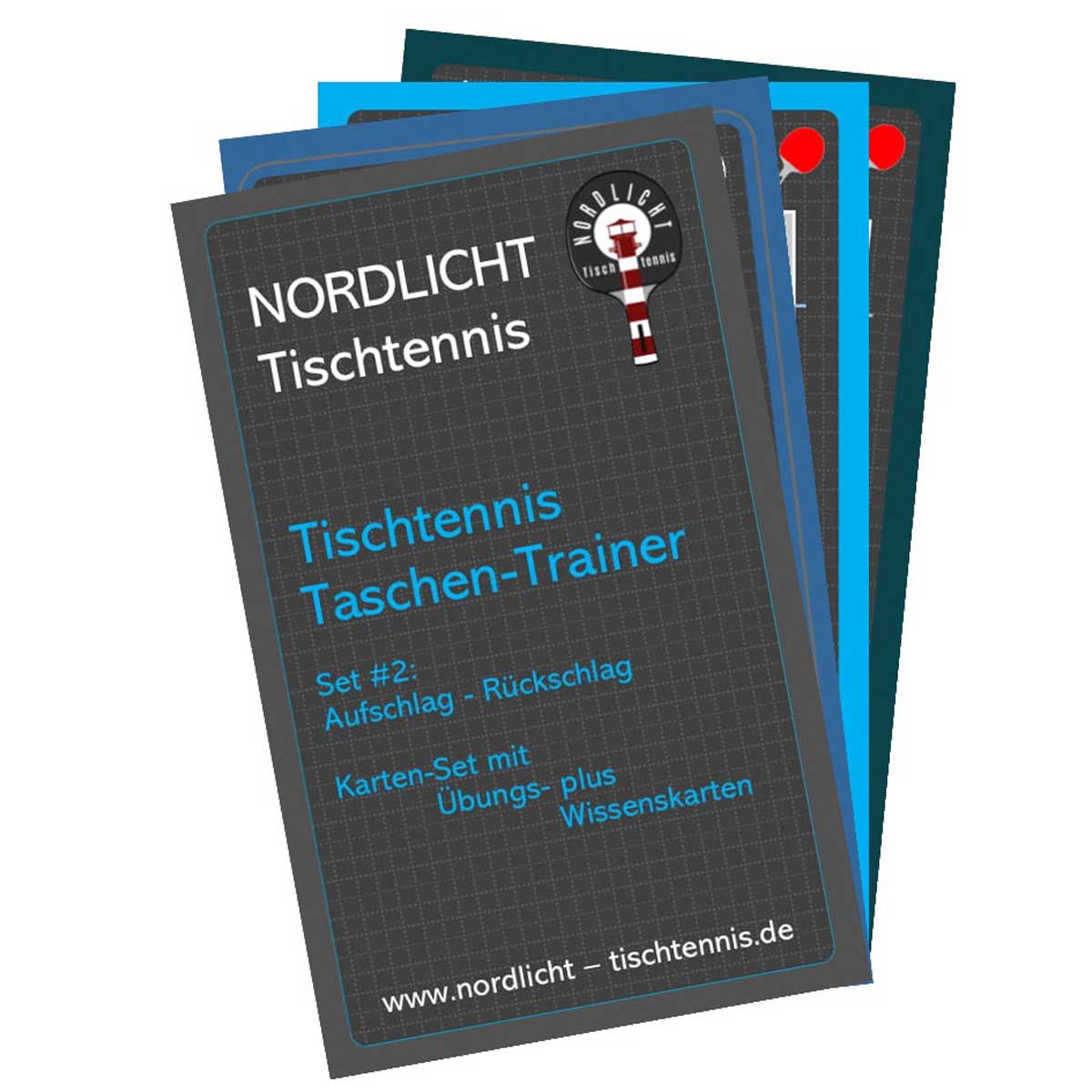 Nordlicht-Tischtennis Taschen-Trainer: Aufschlag - Rückschlag