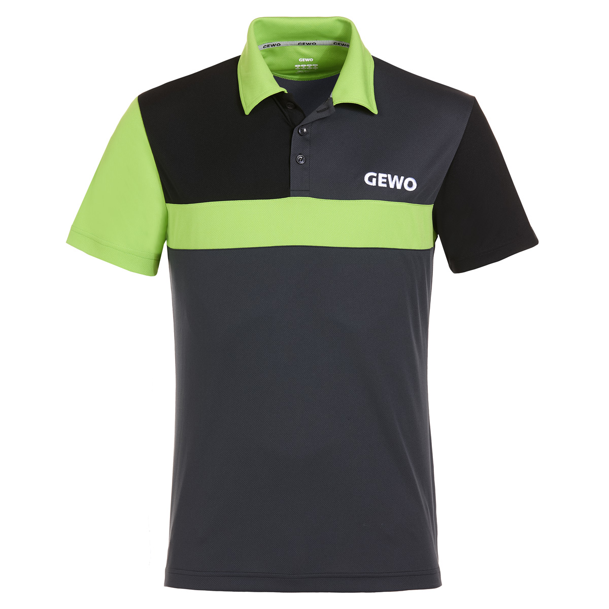 GEWO Ravenna Microfaser Polo T-Shirt Nine Iron/lime XXXL