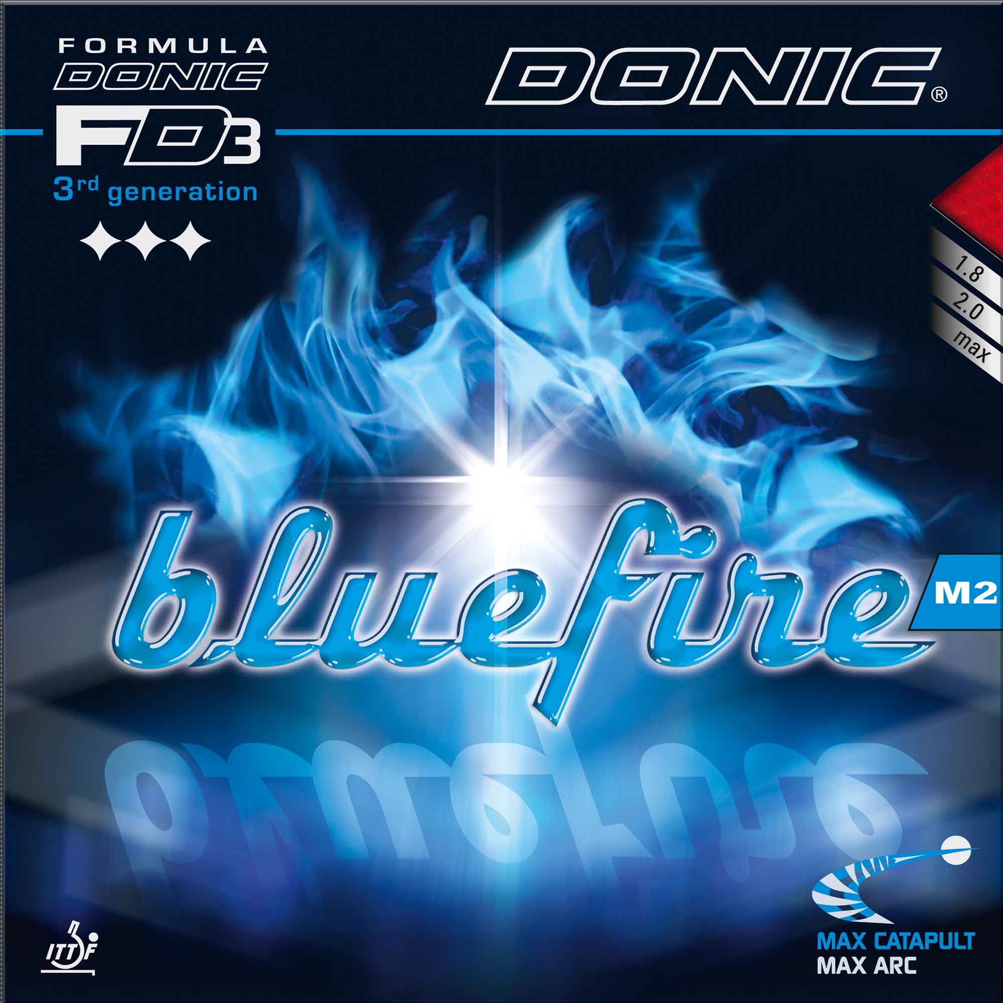 Donic Belag Bluefire M2 2,0 mm blau