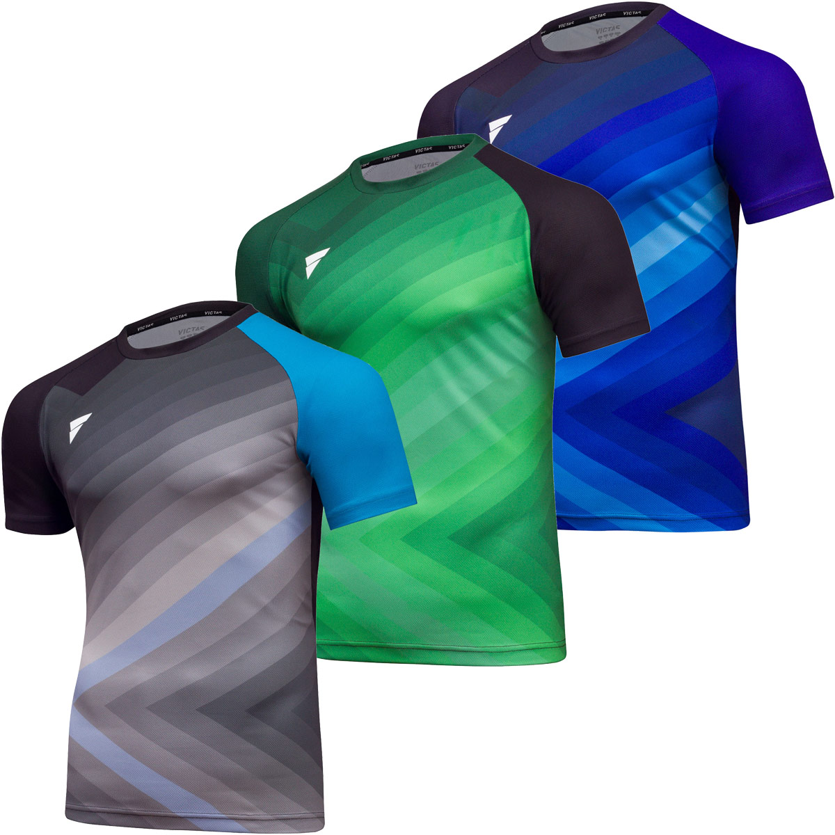 Victas V-T-Shirt 238 grün/schwarz M