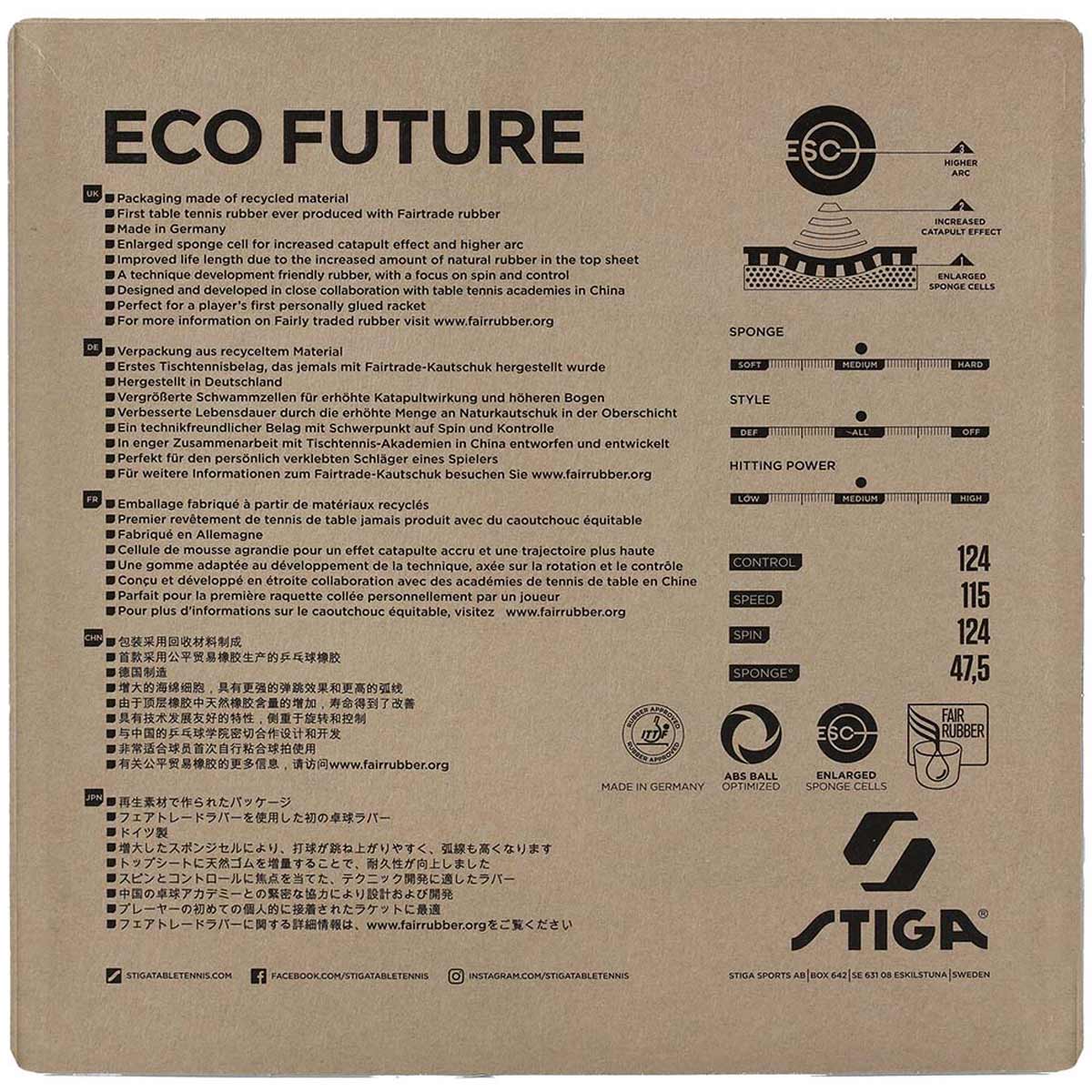 Stiga Belag ECO Future 2,1 mm schwarz – Bild 2