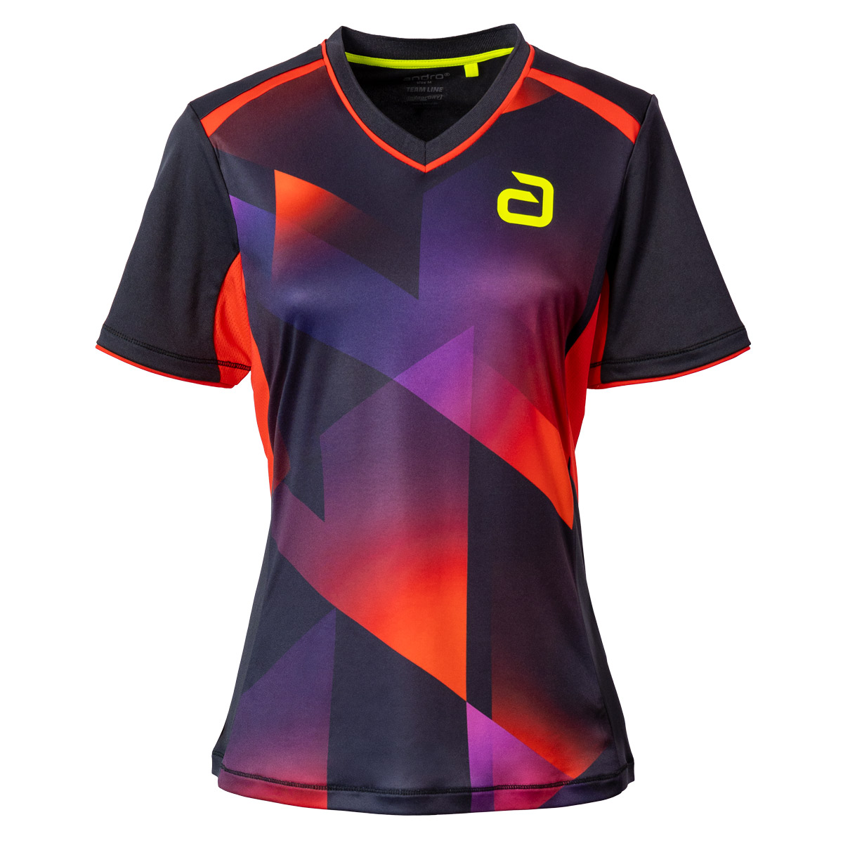 Andro Shirt Lanton Women schwarz/rot 46