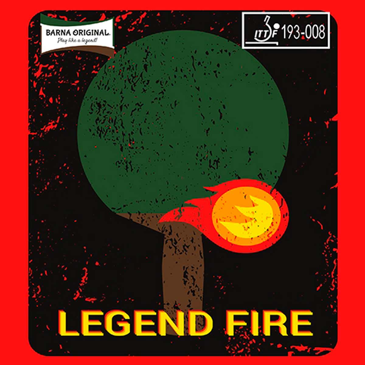 Barna Original Belag Legend Fire 1,8 mm rot