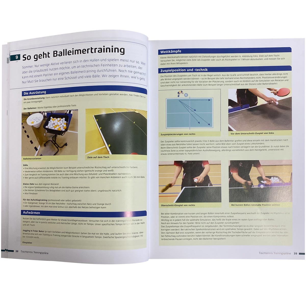 Verband Deutscher Tischtennstr Buch „Tischtennis Trainingspläne“