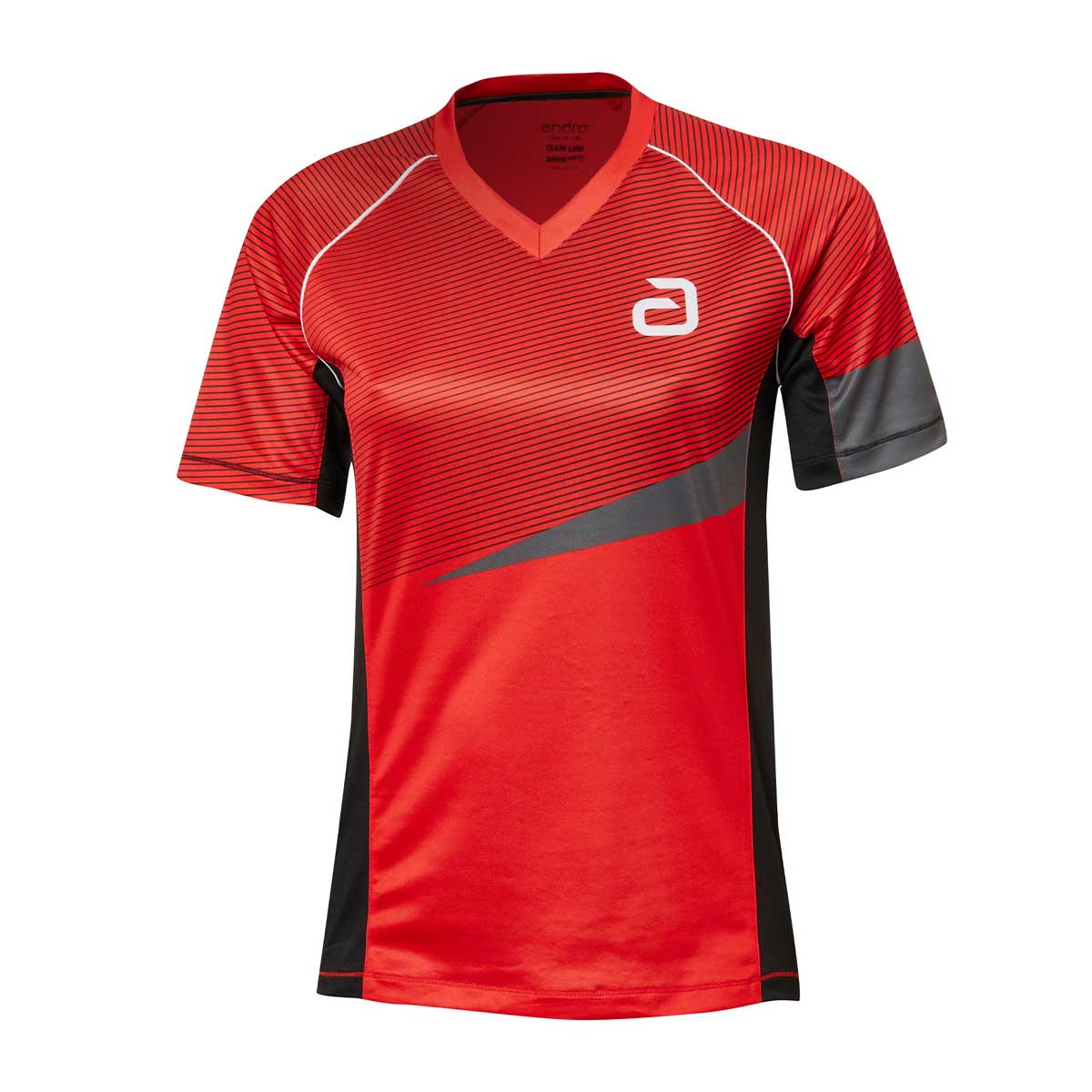 Andro Hemd Tilston Women rot/schwarz 38
