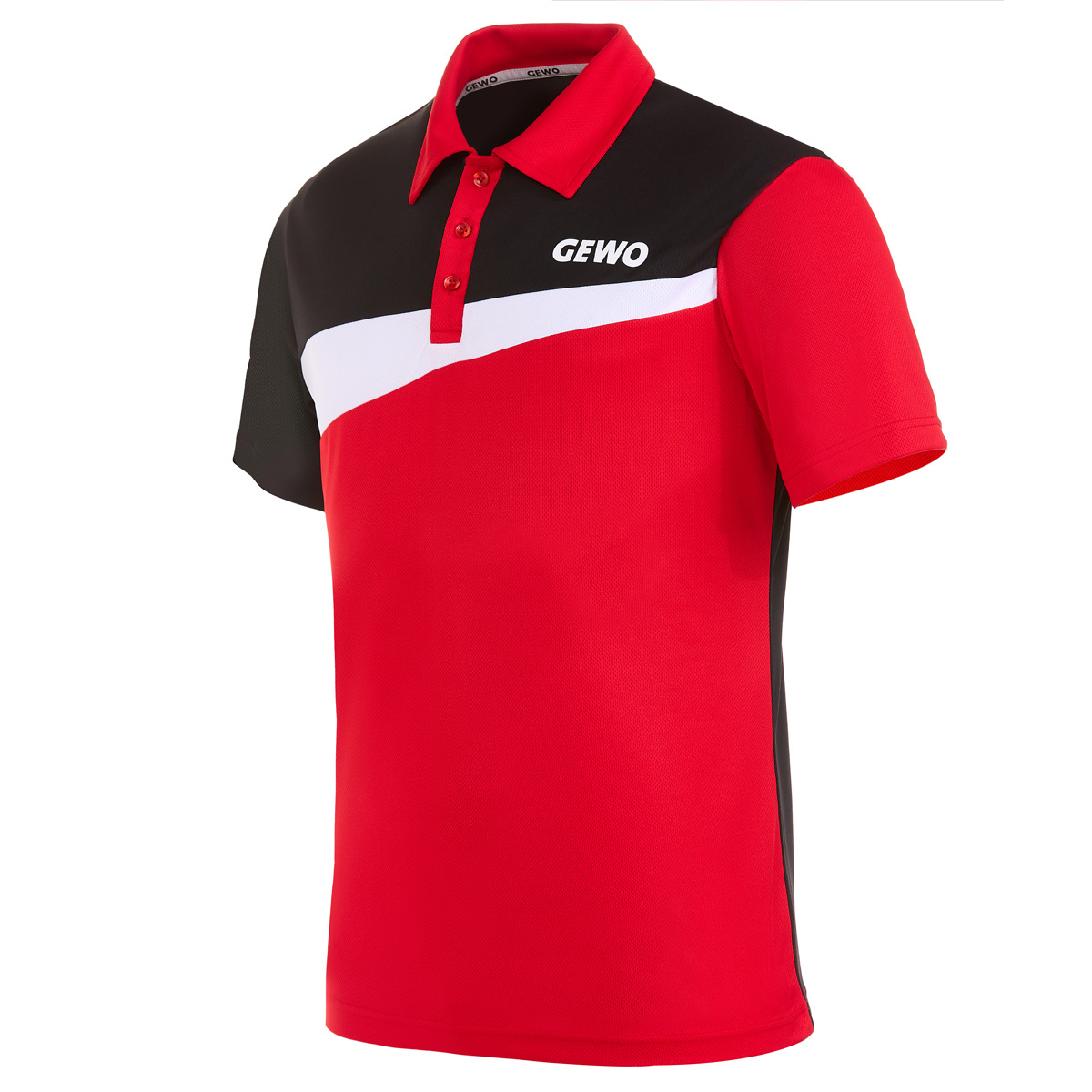 GEWO Poloshirt FONDI rot/schwarz XS