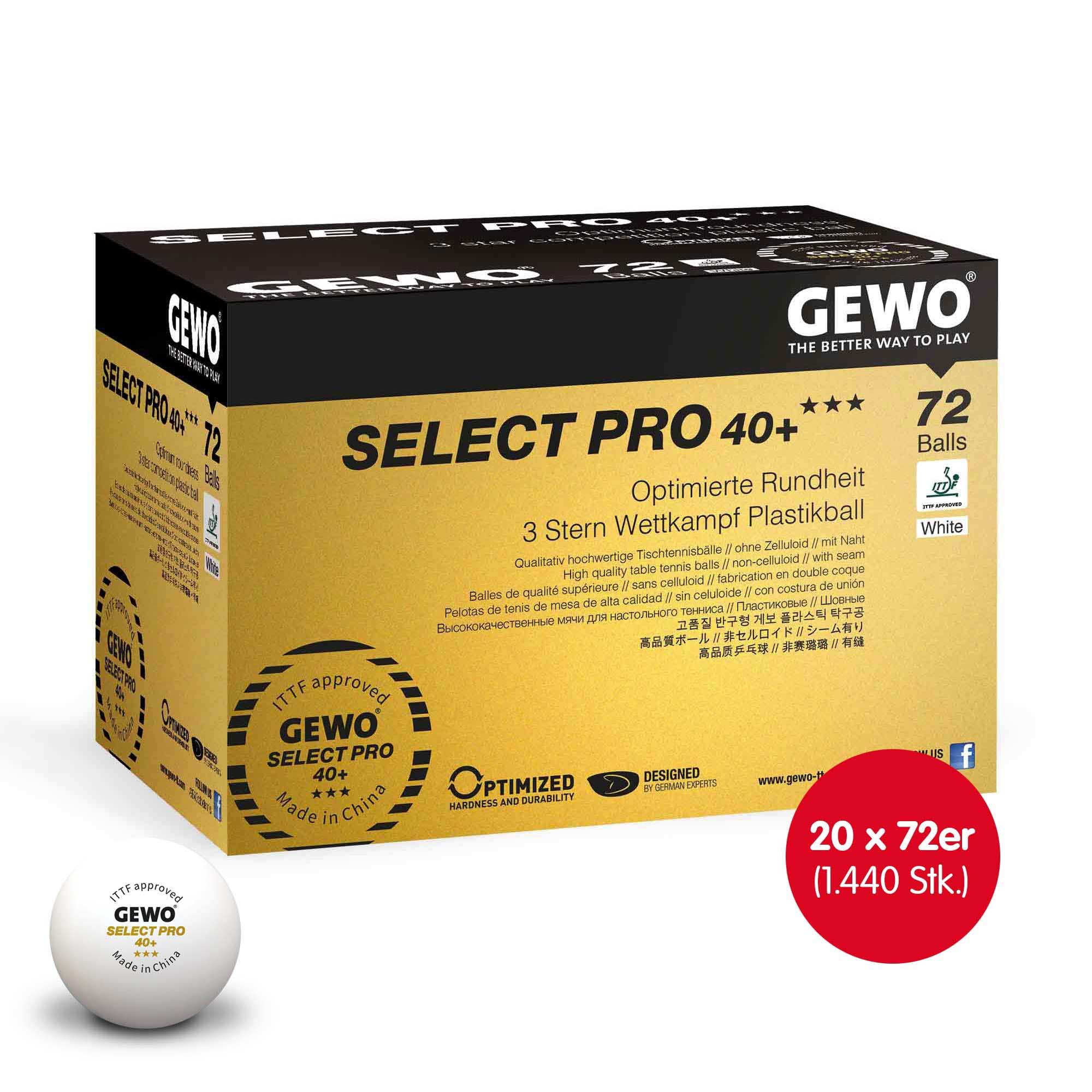 GEWO Select Pro 40+ 20x 72er Karton