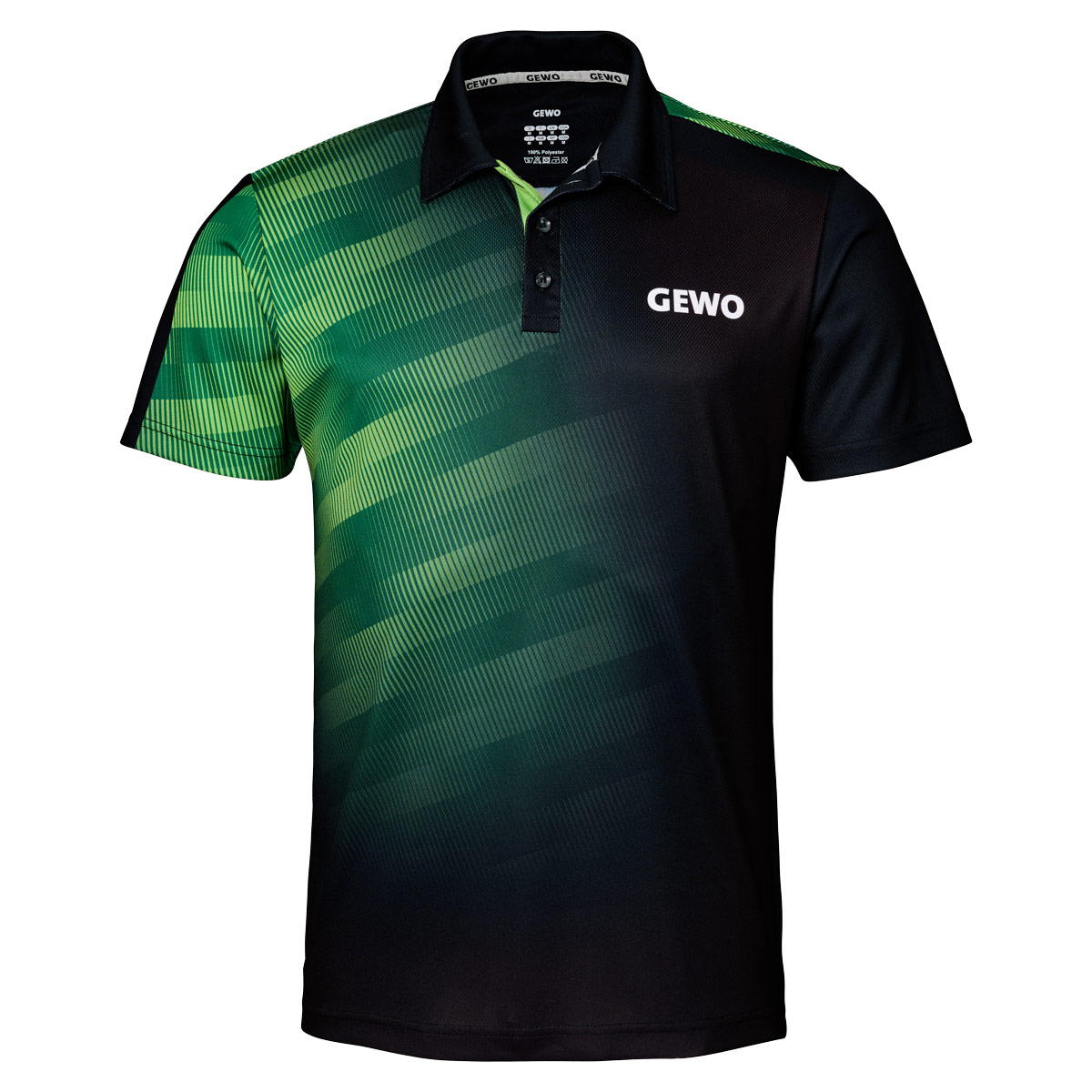 GEWO Poloshirt Tavira L schwarz/lime