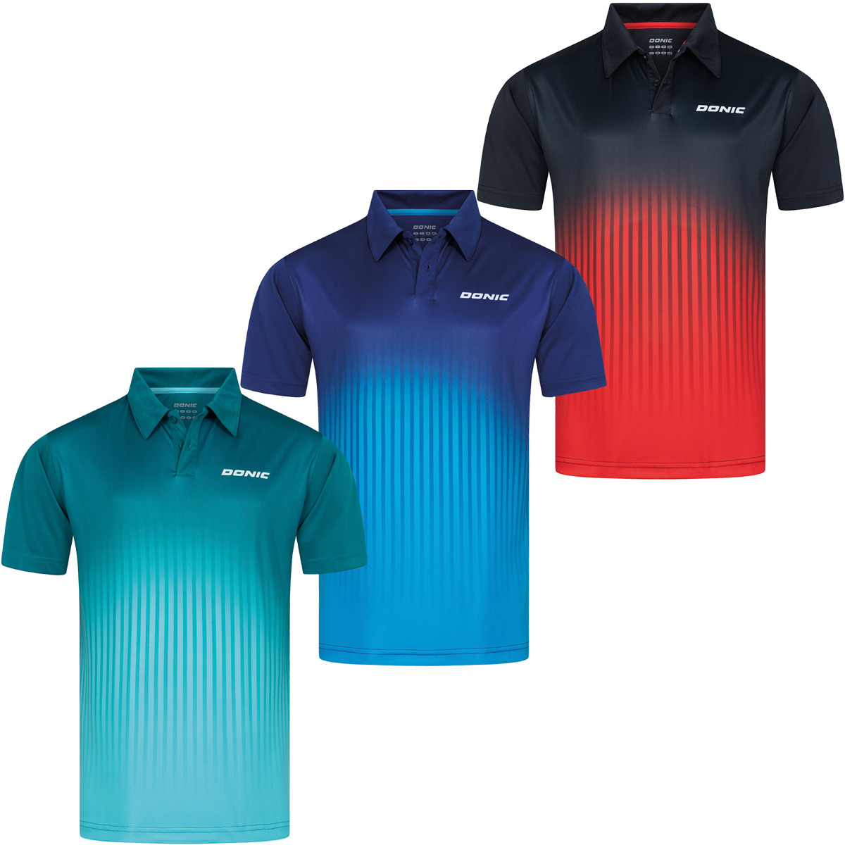 Donic Poloshirt Nuvon grün/hellblau XXXL
