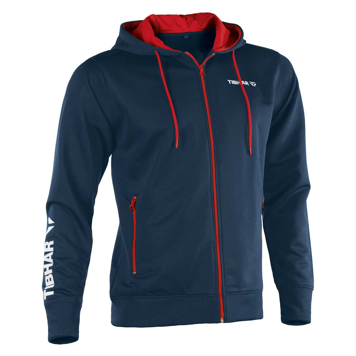 Tibhar Hoodie Mundo/World marine/rot XXXXL