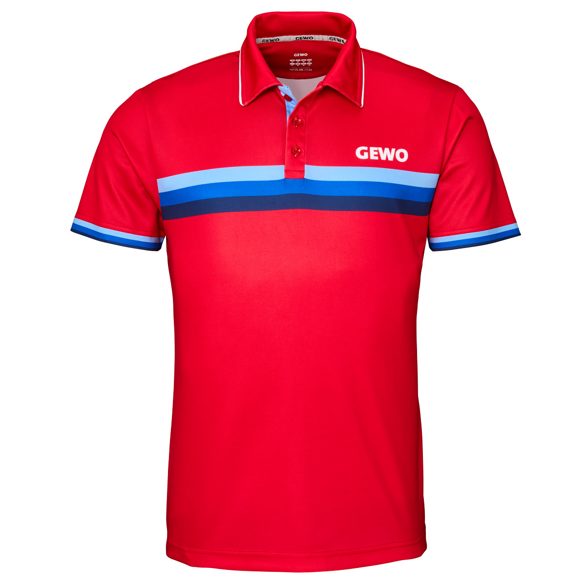 GEWO Poloshirt Santiago rot/blau XXXXL
