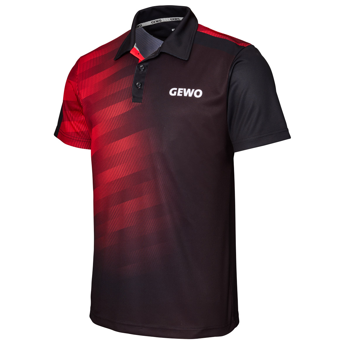 GEWO Poloshirt Tavira schwarz/rot XL – Bild 3