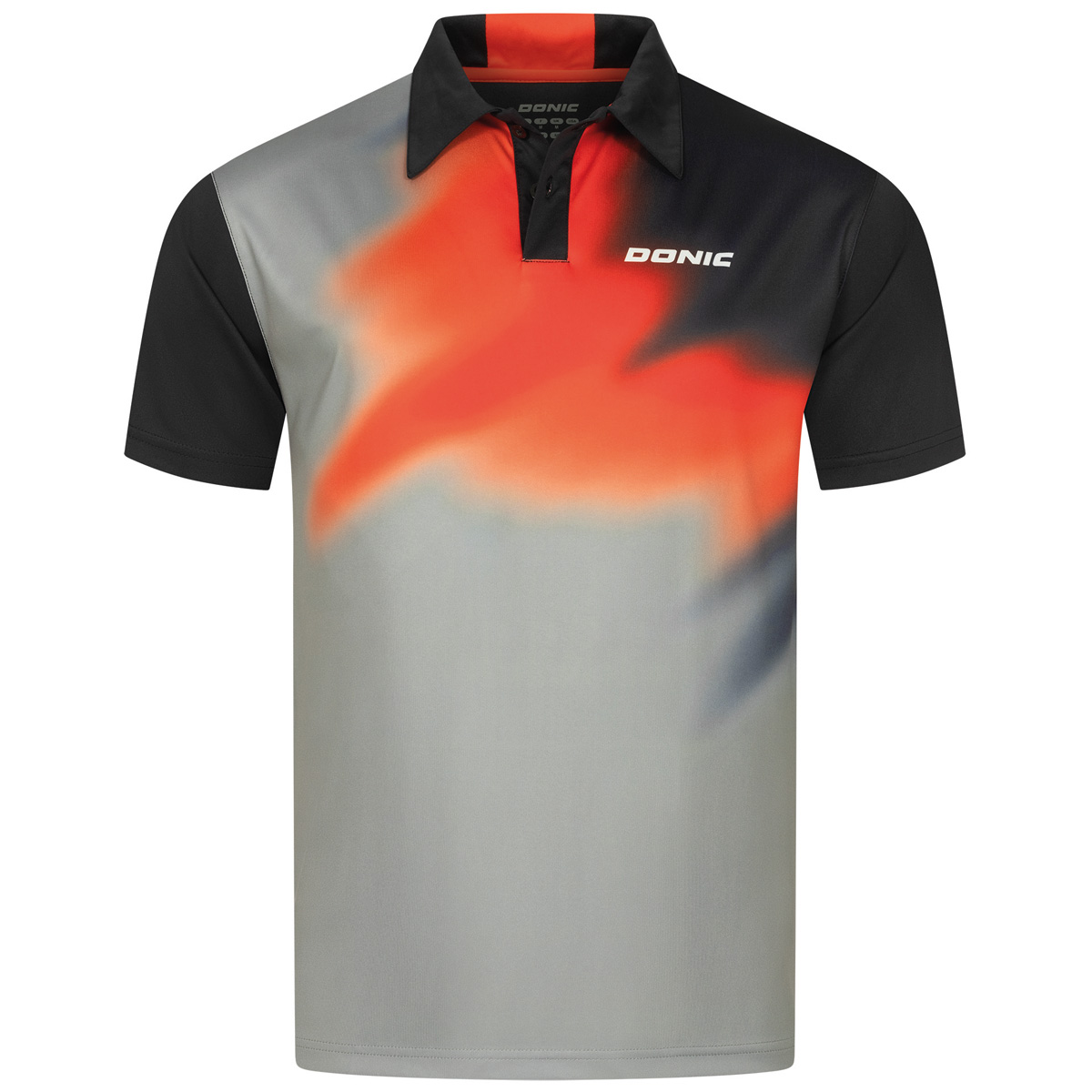 Donic Poloshirt RHYTHM schwarz/rot XXS