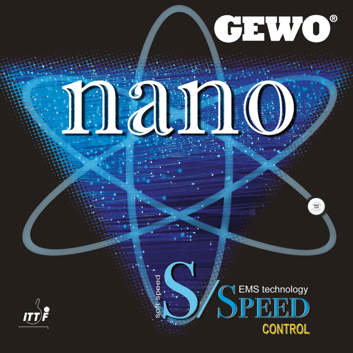 GEWO Belag Nano S/Speed Control 1,2 mm schwarz