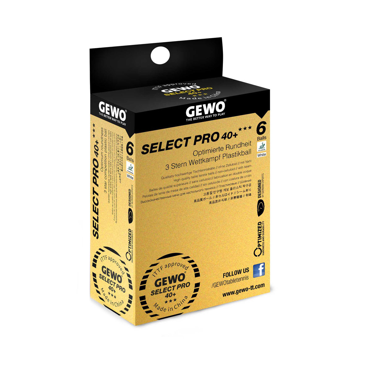 GEWO Ball Select Pro 40+ * 6er