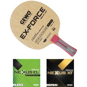GEWO Komplettschläger Ex-Force PBO-PC OFF mit Nexxus EL Pro 50 SuperSelect 2,2 mm (VH) und Nexxus XT Pro 48 2,1 mm (RH) konkav
