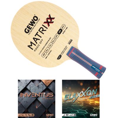 GEWO Schläger: Holz Matrixx Magic OFF mit Inventus XT Pro 47.5 + Elaxxon eFT 45.0