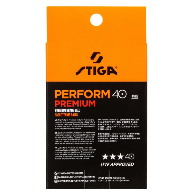Stiga Ball Perform Premium ABS 6er weiß – Bild 3