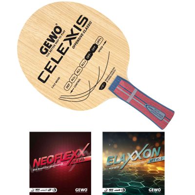 GEWO Schläger: Holz Celexxis Offensive Classic mit Neoflexx eFT 48 + Elaxxon eFT 45.0