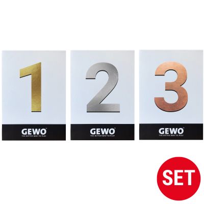 GEWO Set Platzierungstafeln 1, 2, 3
