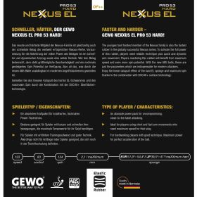 GEWO Belag Nexxus EL Pro 53 Hard – Bild 4
