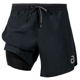 andro Shorts 2-in-1 Nebro schwarz – Bild 2