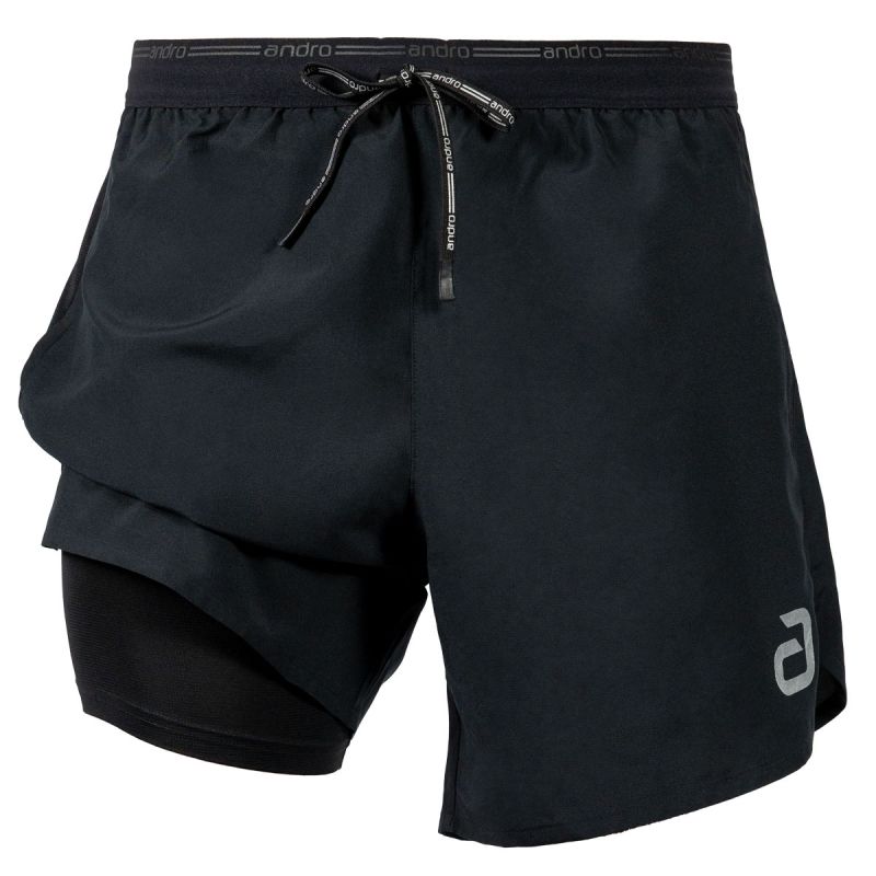andro Shorts 2-in-1 Nebro schwarz – Bild 2