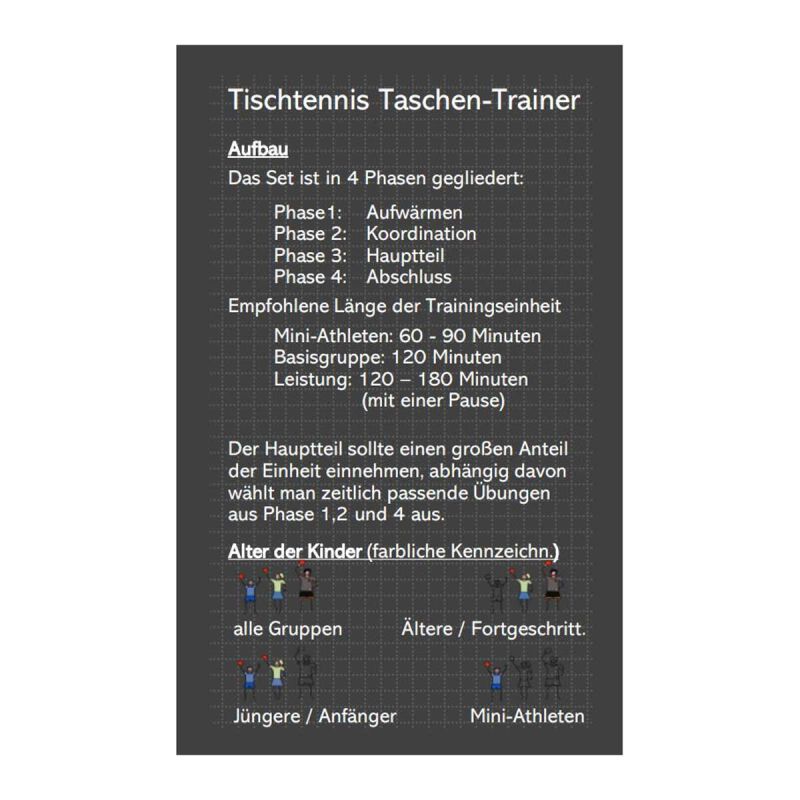 Nordlicht-Tischtennis Taschen-Trainer: Jugend - Basistraining – Bild 2