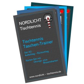 Nordlicht-Tischtennis Taschen-Trainer: Aufschlag - Rückschlag